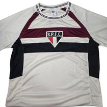 Camisa Masculina São Paulo Off White Bege Tricolor SPR