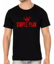 Camisa Masculina Simple Plan Camiseta Bandas De Rock Camisa Masculina Simple Plan Camiseta Bandas De Rock