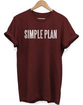 Camisa Masculina Simple Plan Novidade Banda Rock