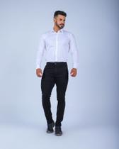Camisa masculina slim fit elastano premium super luxo alta qualidade varias cores manga longa