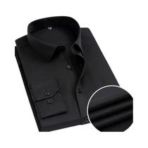 Camisa Masculina Slim Fit Listrada - Manga Comprida, Anti-rugas e Confortável