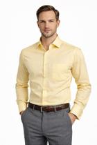 Camisa Masculina Social Amarela Manga Longa Diament - Estilo e Conforto Camisa Masculina Social Amarela Manga Longa Diament - Estilo e Conforto