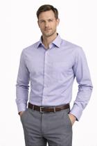 Camisa Masculina Social Lilás Manga Longa Diament - Estilo e Conforto Camisa Masculina Social Lilás Manga Longa Diament - Estilo e Conforto
