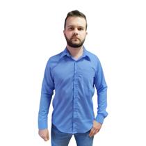 Camisa Masculina Social Manga Longa Plus Size Com Algodão Camisa Masculina Social Manga Longa Plus Size Com Algodão
