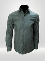 Camisa Masculina Social Manga Longa VRS Verde Petróleo Camisa Masculina Social Manga Longa VRS Verde Petróleo