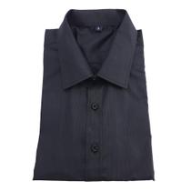 Camisa Masculina Social Risca de Giz QiLin Modal Não Amassa 1300