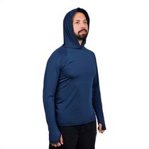 Camisa Masculina Termica Frio Inverno Proteção Uv Capuz