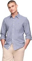 Camisa masculina Tommy Hilfiger de manga comprida com botões, ajuste regular Camisa masculina Tommy Hilfiger de manga comprida com botões, ajuste regular