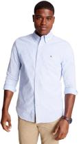 Camisa Masculina Tommy Hilfiger Oxford de Manga Comprida com Botões