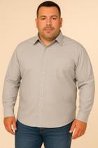 Camisa Masculina Tricoline Plus Size