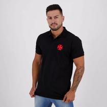 Camisa Masculina Vasco Polo Piquê Preta - SPR