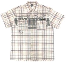 Camisa Masculina Vida Marinha Xadrez Manga Curta Com Bolso Camisa Masculina Vida Marinha Xadrez Manga Curta Com Bolso