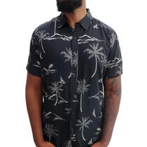 Camisa Masculina Viscose Estampa Coqueiros Rabbitohs