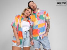Camisa Masculina Vista Magalu Pinceladas