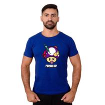 Camisa Masculino Super Mario Fucked Up Cogumelo Manga Curta