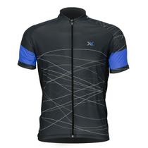 Camisa Mattos Racing Bike Azul Lines 2 Ciclismo