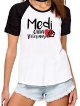 Camisa medicina veterinária curso faculdade love profissão