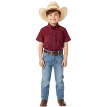 Camisa Menino Country Xadrez Curta Rodeo Western Cowboy Show Camisa Menino Country Xadrez Curta Rodeo Western Cowboy Show
