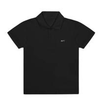 Camisa Menino Divertto Polo em Piquet Básica Preto Tamanho:4