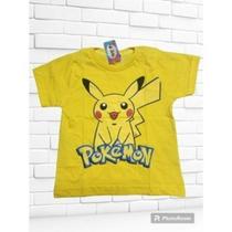 Camisa Menino Infantil Amarela Pokémon