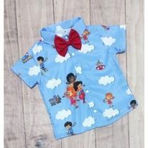 Camisa Menino Infantil Linha Premium Temático 3 Palavrinhas +Gravada Camisa Menino Infantil Linha Premium Temático 3 Palavrinhas +Gravada