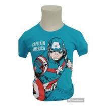 Camisa Menino Infantil Temático Capitão América RF02 Camisa Menino Infantil Temático Capitão América RF02