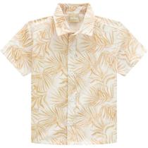 Camisa Menino Milon em Tricoline Flamê Fio Puro - Branca