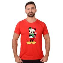 Camisa Mickey Disney Natal Animado Masculina Casual Caimento