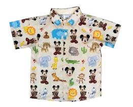 Camisa Mickey Safari Infantil Festa Temática