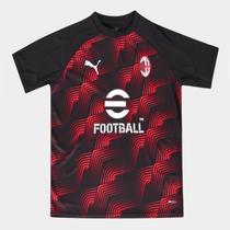 Camisa Milan Juvenil 24/25 Pré Jogo Puma