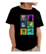 Camisa Minecraft Jogo Filme Gamer Infantil E Masculina Camisa Minecraft Jogo Filme Gamer Infantil E Masculina