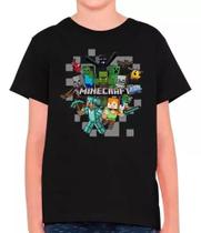 Camisa Minecraft Jogo Filme Gamer Infantil E Masculina M11 100% Algodão Camisa Minecraft Jogo Filme Gamer Infantil E Masculina M11 100% Algodão