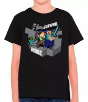 Camisa Minecraft Jogo Filme Gamer Infantil E Masculina M13 100% Algodão