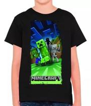 Camisa Minecraft Jogo Filme Gamer Infantil E Masculina M19 100% Algodão