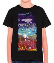 Camisa Minecraft Jogo Filme Gamer Infantil E Masculina M20 100% Algodão