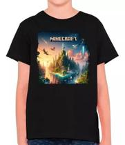 Camisa Minecraft Jogo Filme Gamer Infantil E Masculina M24 100% Algodão