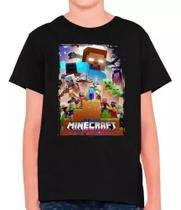 Camisa Minecraft Jogo Filme Gamer Infantil E Masculina M28 100% Algodão Camisa Minecraft Jogo Filme Gamer Infantil E Masculina M28 100% Algodão