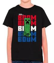 Camisa Minecraft Jogo Filme Gamer Infantil E Masculina M43 100% Algodão