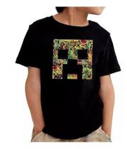 Camisa Minecraft Jogo Filme Gamer Infantil E Masculina M49 100% Algodão Camisa Minecraft Jogo Filme Gamer Infantil E Masculina M49 100% Algodão