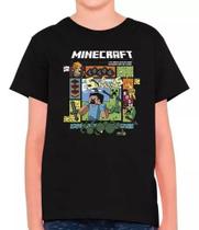 Camisa Minecraft Jogo Filme Gamer Infantil E Masculina Show Adulto 100 % Algodão Camisa Minecraft Jogo Filme Gamer Infantil E Masculina Show Adulto 100 % Algodão