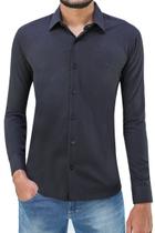 Camisa Ml Slim Ogochi 001470072 Masculino Camisa Ml Slim Ogochi 001470072 Masculino