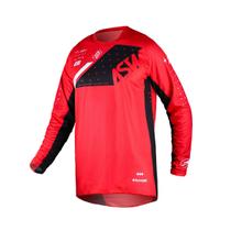 Camisa Motocross ASW Image Karma Vermelho Off Road Trilha