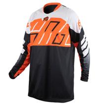 Camisa Motocross Cross ASW Image Alpha Laranja Off Road Moto