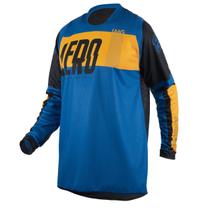 Camisa Motocross Cross ASW Image Split Azul Off Road Moto