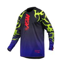 Camisa Motocross Cross ASW Meta Roxo Amarelo Off Road Moto Camisa Motocross Cross ASW Meta Roxo Amarelo Off Road Moto