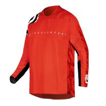 Camisa Motocross Cross ASW Podium Piece Vermelho Off Road Camisa Motocross Cross ASW Podium Piece Vermelho Off Road