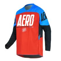 Camisa Motocross Cross ASW Podium Vitalogy Azul Off Road