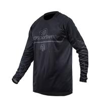 Camisa Motocross Cross ASW Ranger Preto Trilha Off Road Moto