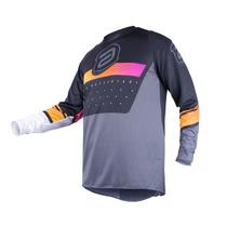 Camisa Motocross Cross ASW Vented Cinza Ventilado Trilha