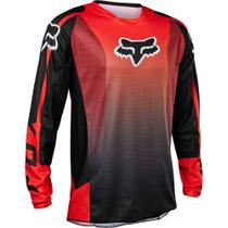 Camisa Motocross Cross Fox Mx 180 Leed Vermelho Trilha